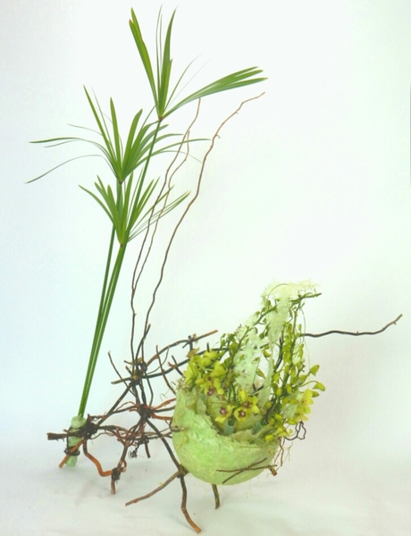 Wasp nest floral art design Wasp nest floral art design